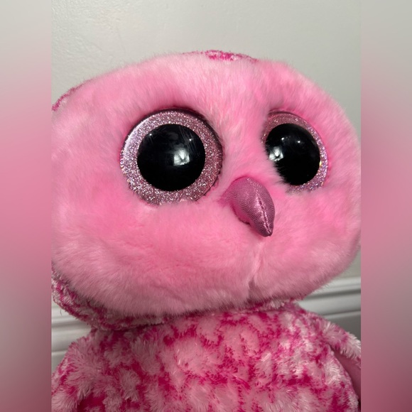 Rare Jumbo TY Pinky  Owl 17 inches - Picture 4 of 5